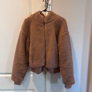 Cozy Mauve Sherpa Jacket